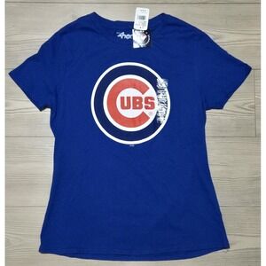 G-III 4 Her By Carl Banks Womens MLB Chicago Cubs Baseball Blue Shirt NWT XL